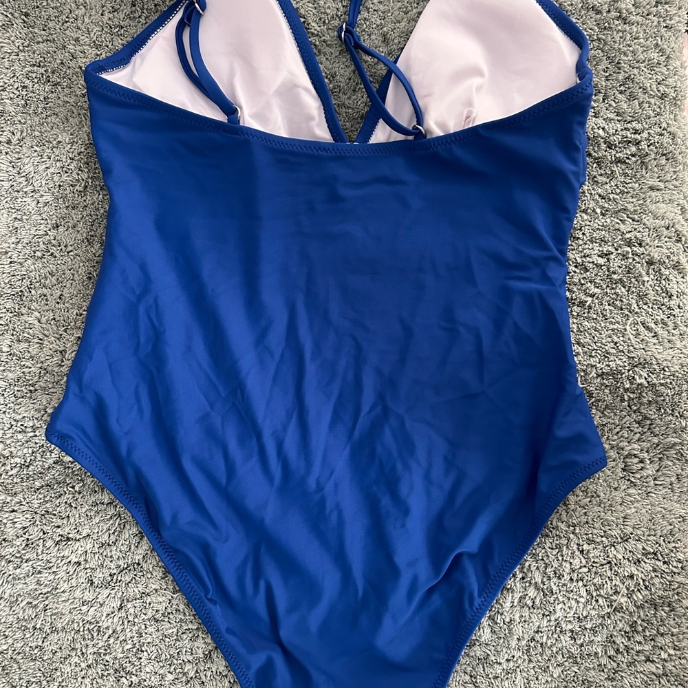 Blue One-Piece Swimsuit